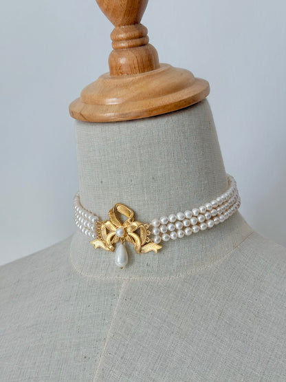 Victorian bow choker (Large)