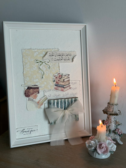 Framed gift wrapping girls graduation soft