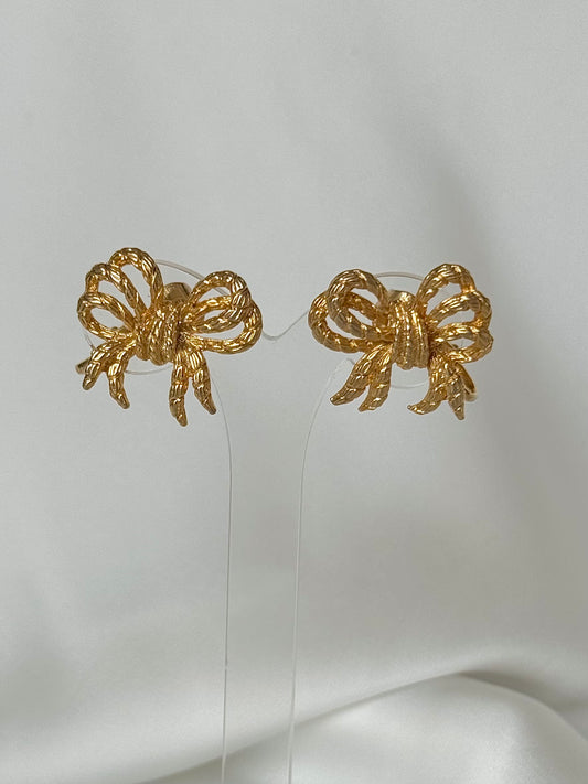 Vintage bow earring