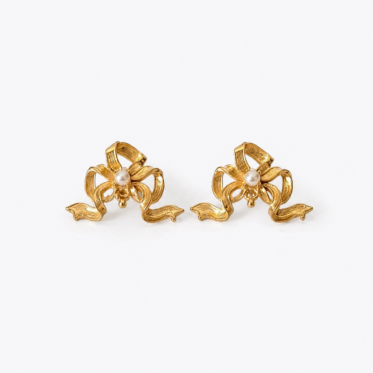 Victorian bow earring