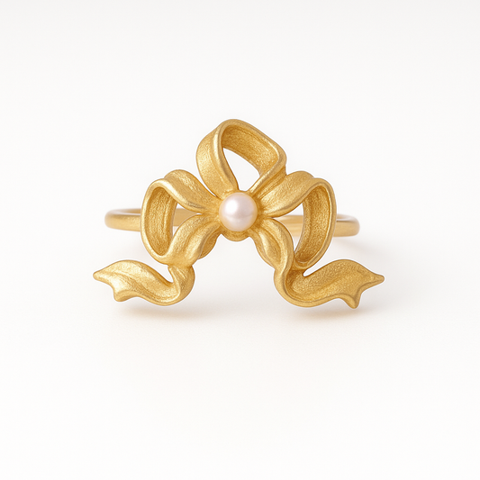 Victorian bow ring