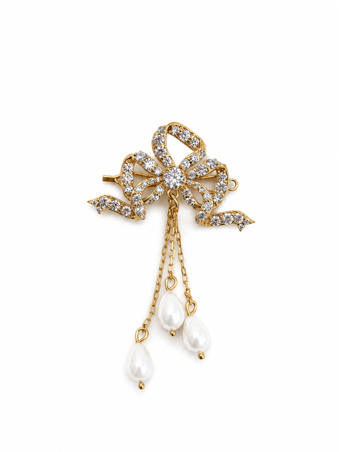 Victorian bow hair clip