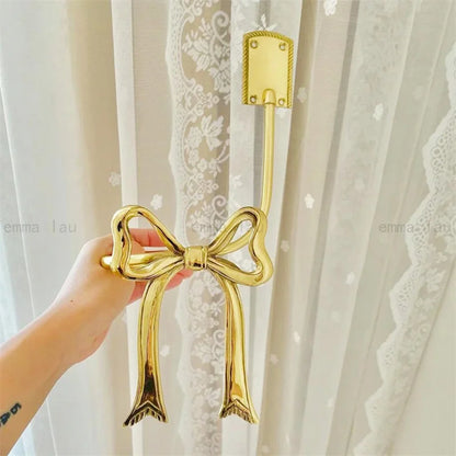 Curtain Hook Brass Bow vintage style