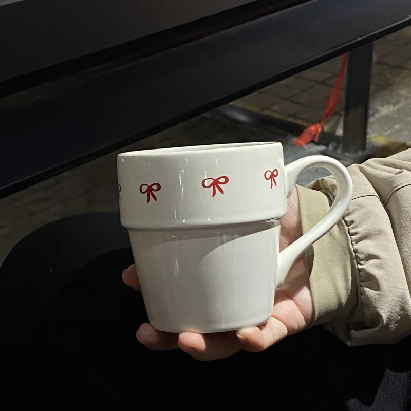 White Bow Mug