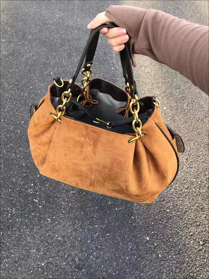 Vintage style velvet tote bag