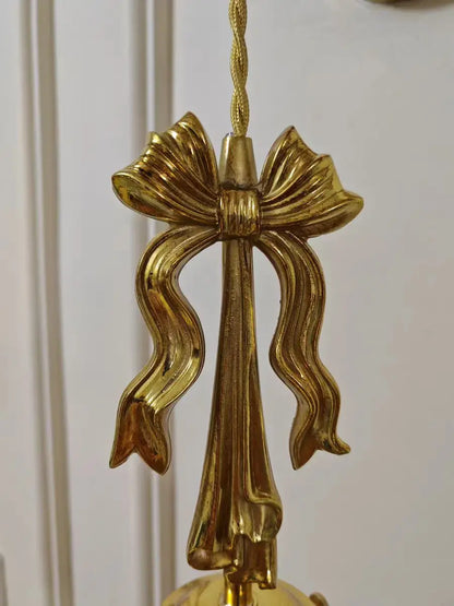 Brass Bow antique style Glass wall lamp